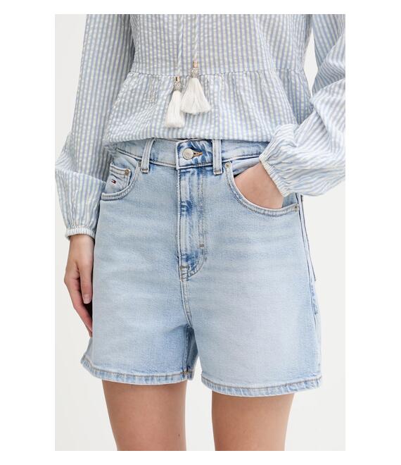 Τζιν σορτς Tommy Jeans χρώμα: μπλε, DW0DW20091