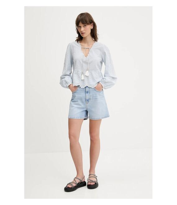 Τζιν σορτς Tommy Jeans χρώμα: μπλε, DW0DW20091