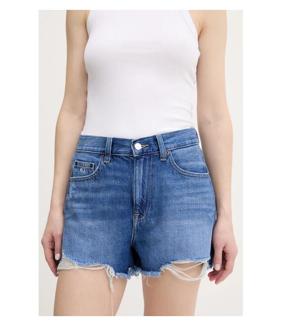 Τζιν σορτς Tommy Jeans χρώμα: μπλε, DW0DW20096