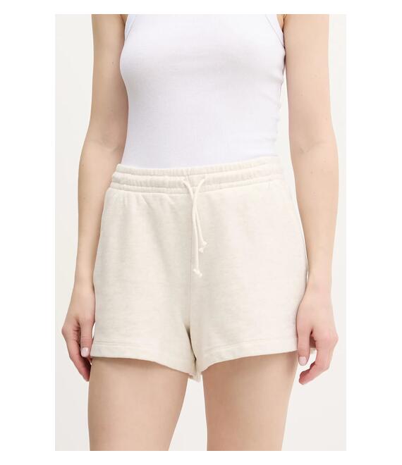 Βαμβακερό σορτσάκι Tommy Jeans χρώμα: μπεζ, DW0DW20353
