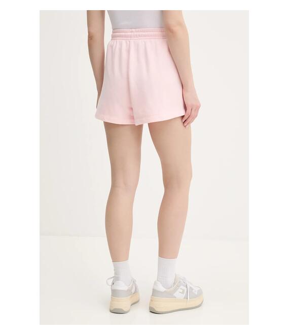 Βαμβακερό σορτσάκι Tommy Jeans χρώμα: ροζ, DW0DW20353
