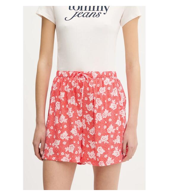 Σορτς Tommy Jeans χρώμα: πορτοκαλί, DW0DW20359
