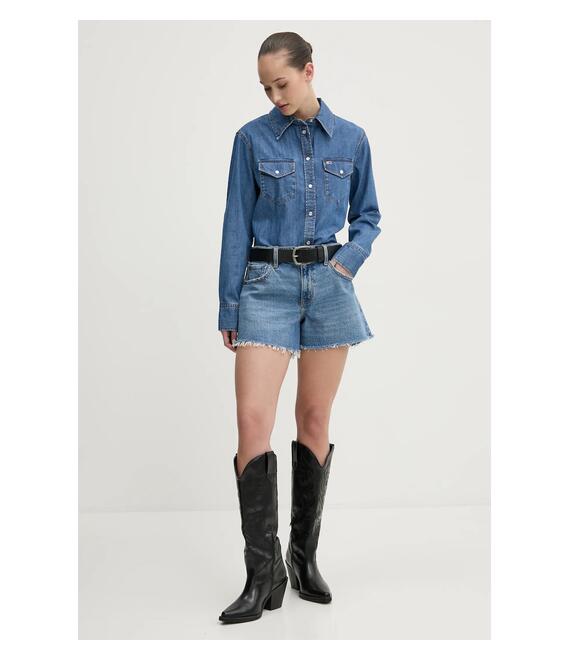 Τζιν σορτς Abercrombie & Fitch χρώμα: μπλε, KI149-5126