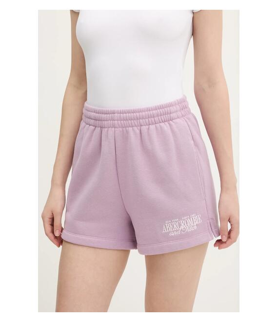Σορτς Abercrombie & Fitch χρώμα: ροζ, KI186-5045