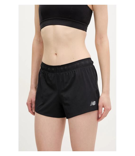 Σορτς τρεξίματος New Balance χρώμα: μαύρο, WS41286BK