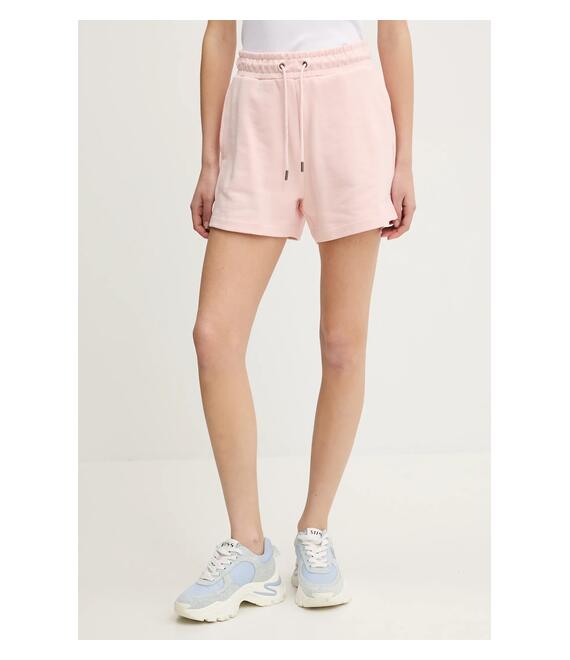 Βαμβακερό σορτσάκι Guess Jeans χρώμα: ροζ, W5GD0O K68I4