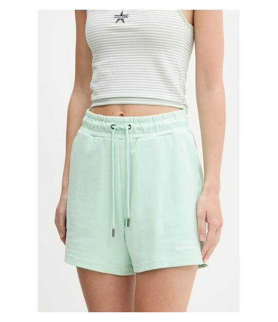 Βαμβακερό σορτσάκι Guess Jeans χρώμα: πράσινο, W5GD0O K68I4