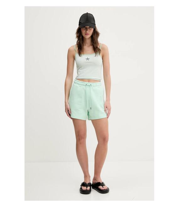 Βαμβακερό σορτσάκι Guess Jeans χρώμα: πράσινο, W5GD0O K68I4