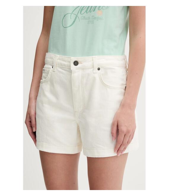 Τζιν σορτς Guess Jeans χρώμα: μπεζ, W5GD0S D5M62