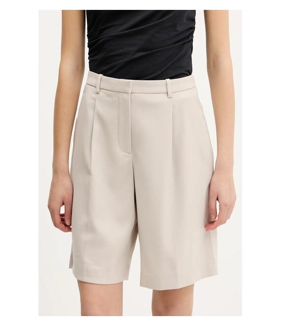 Σορτς Abercrombie & Fitch χρώμα: μπεζ, KI149-5182