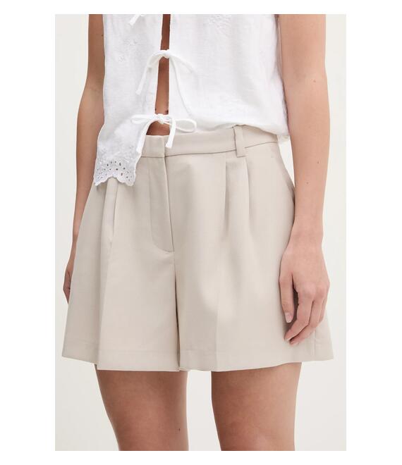 Σορτς Abercrombie & Fitch χρώμα: μπεζ, KI149-5208
