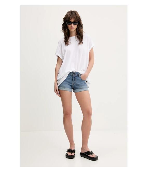 Τζιν σορτς Hollister Co. χρώμα: μπλε, KI349-5177