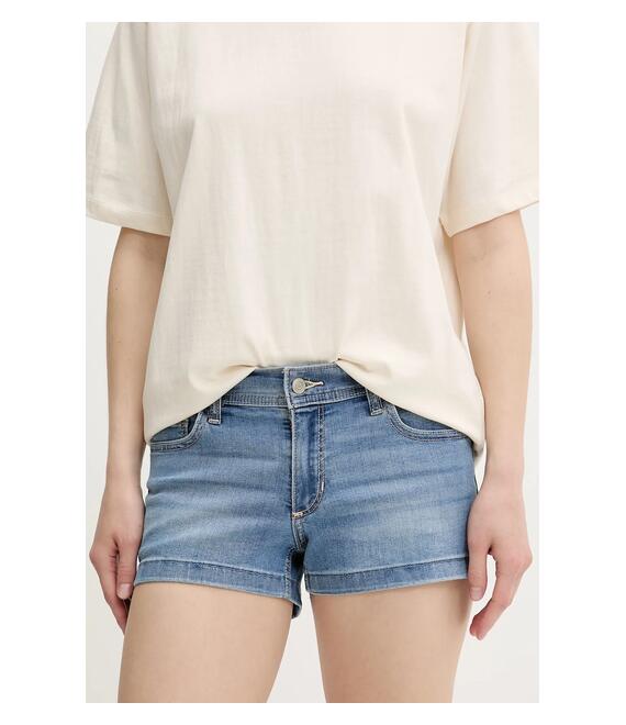 Τζιν σορτς Hollister Co. χρώμα: μπλε, KI349-5226