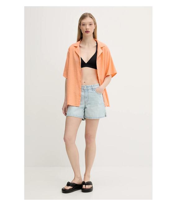 Τζιν σορτς Hollister Co. χρώμα: μπλε, KI349-5159