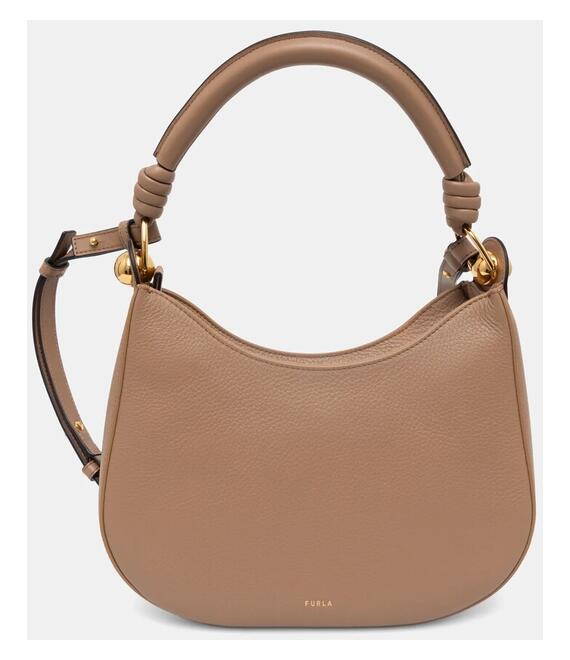 Δερμάτινη τσάντα Furla χρώμα: καφέ, WB01489 BX0176 YU500