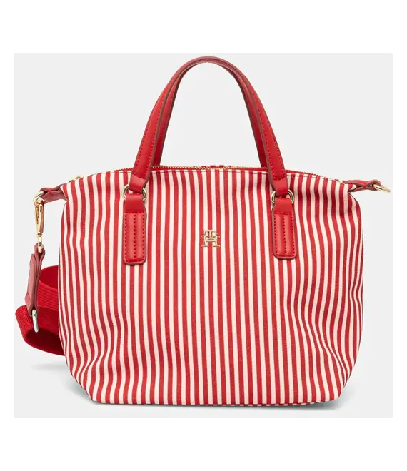 Τσάντα Tommy Hilfiger χρώμα: κόκκινο, AW0AW17202