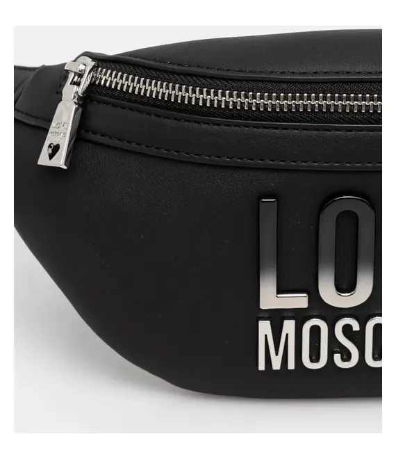 Τσάντα φάκελος Love Moschino χρώμα: μαύρο, JC4259PP0MKD000B