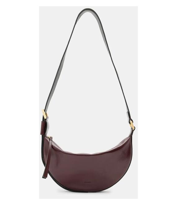 Δερμάτινη τσάντα AllSaints HALF MOON W436XB