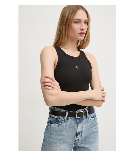 Top Calvin Klein Jeans χρώμα: μαύρο, J20J224762