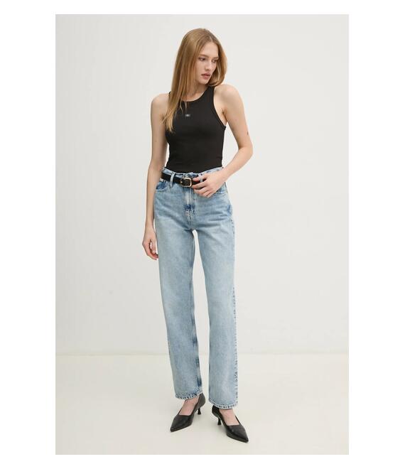 Top Calvin Klein Jeans χρώμα: μαύρο, J20J224762