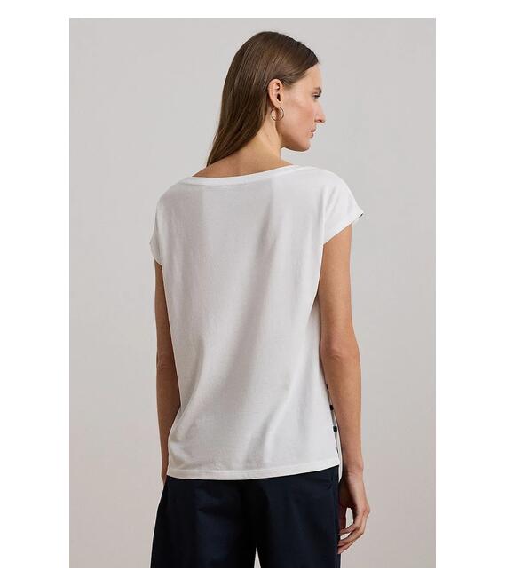 Μπλουζάκι Lauren Ralph Lauren χρώμα: άσπρο, 200957677