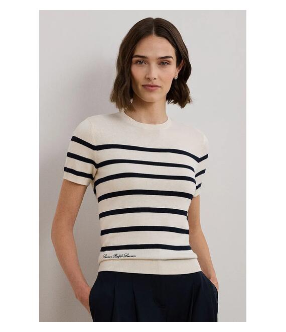 Μπλουζάκι Lauren Ralph Lauren χρώμα: μπεζ, 200961688