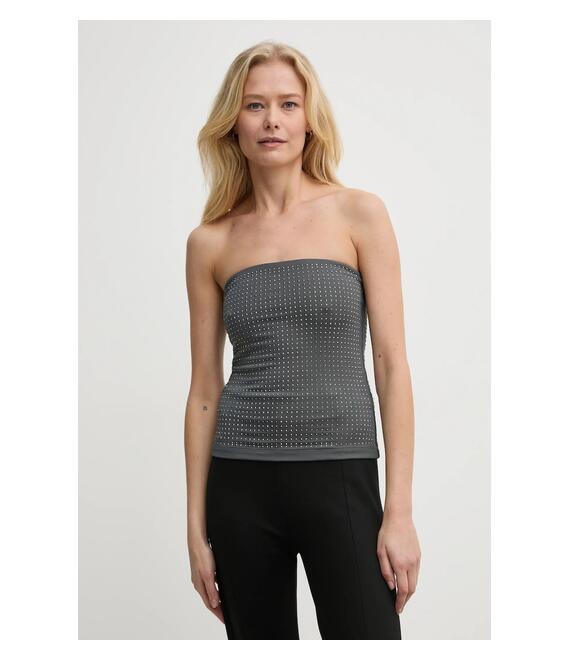 Top Samsoe Samsoe SACHRISHELL χρώμα: γκρι, F24400027