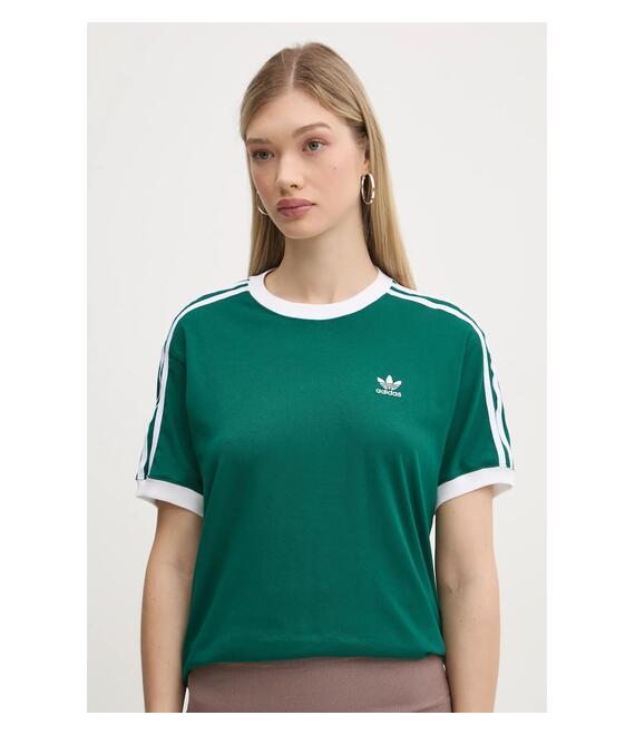 Μπλουζάκι adidas Originals 3-Stripes χρώμα: πράσινο, JD4571