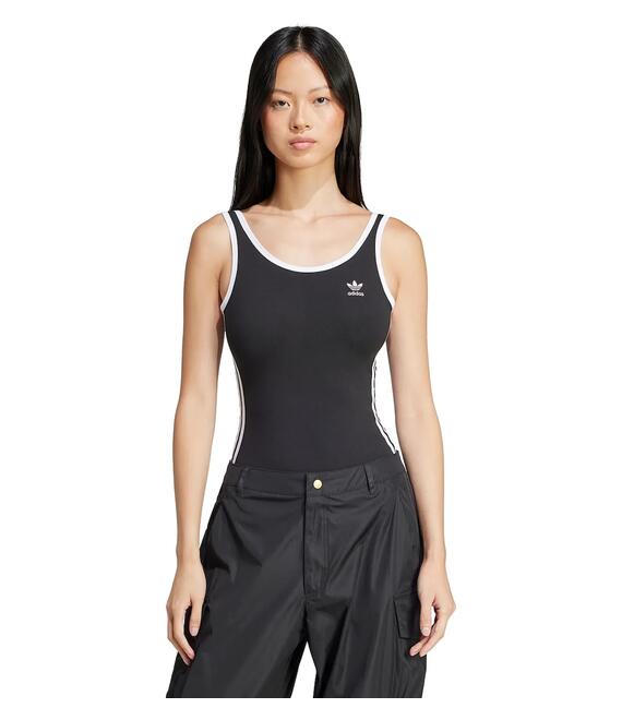 Κορμάκι adidas Originals 3S BODY χρώμα: μαύρο, JD4630
