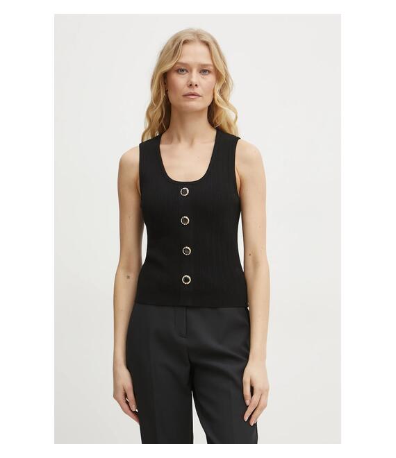 Top Twinset χρώμα: μαύρο, 251TP3492