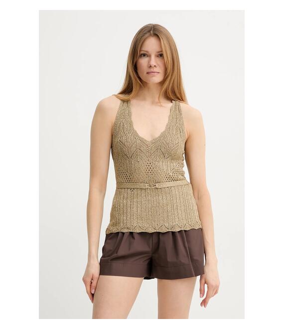Top Twinset χρώμα: πράσινο, 251TT3195