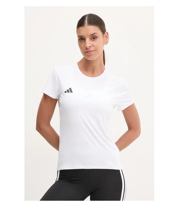 Μπλουζάκι για τρέξιμο adidas Performance Adizero χρώμα: άσπρο, IN1173