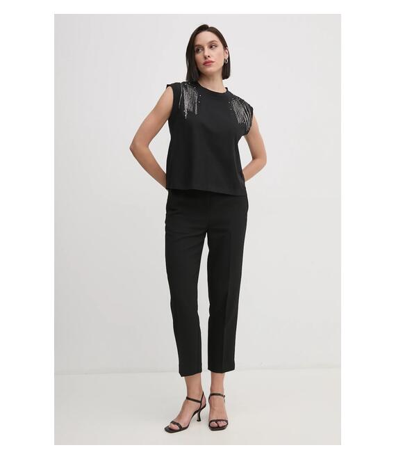 Top Pepe Jeans LYDIA χρώμα: μαύρο, PL505995