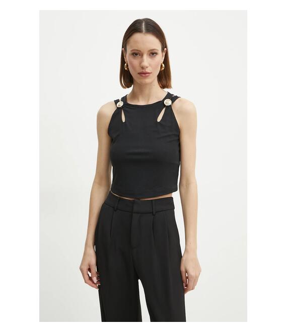 Μπλουζάκι Guess χρώμα: μαύρο, W5RP13 KAQL2
