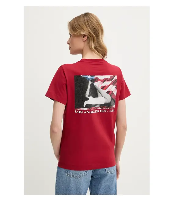 Μπλουζάκι Guess χρώμα: κόκκινο, W5RI04 I3Z14