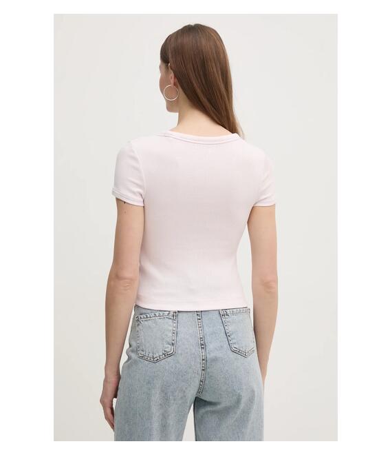 Μπλουζάκι Guess χρώμα: ροζ, W5RI68 KA0H1