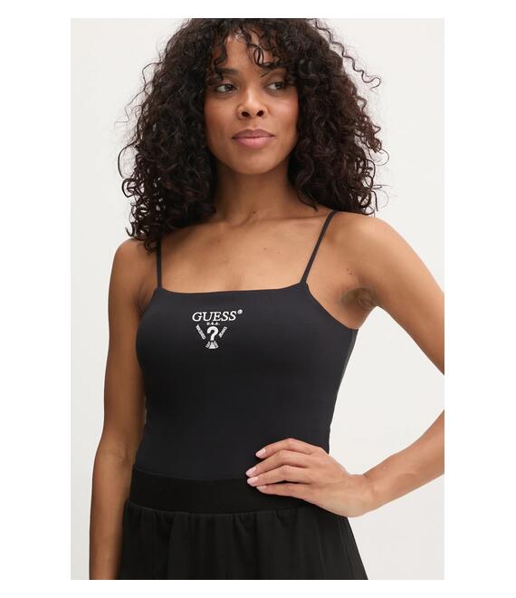 Top Guess COLETTE χρώμα: μαύρο, V5RP08 KCOA2