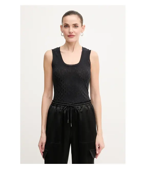 Top Marciano Guess ARIA χρώμα: μαύρο, 5RGP21 6311A