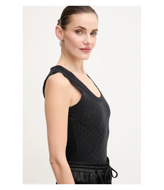 Top Marciano Guess ARIA χρώμα: μαύρο, 5RGP21 6311A