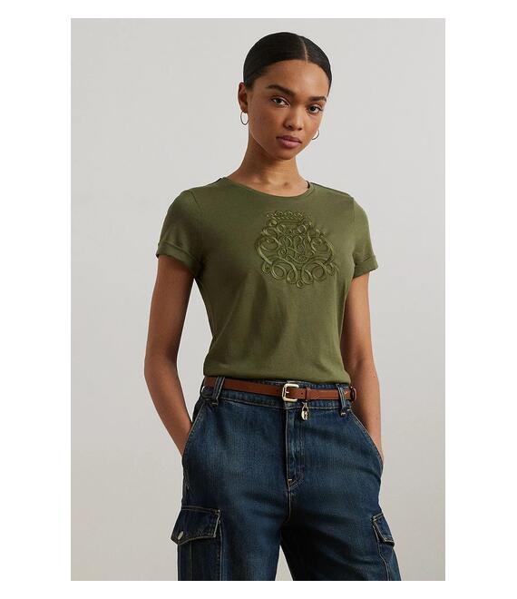 Μπλουζάκι Lauren Ralph Lauren χρώμα: πράσινο, 200963905