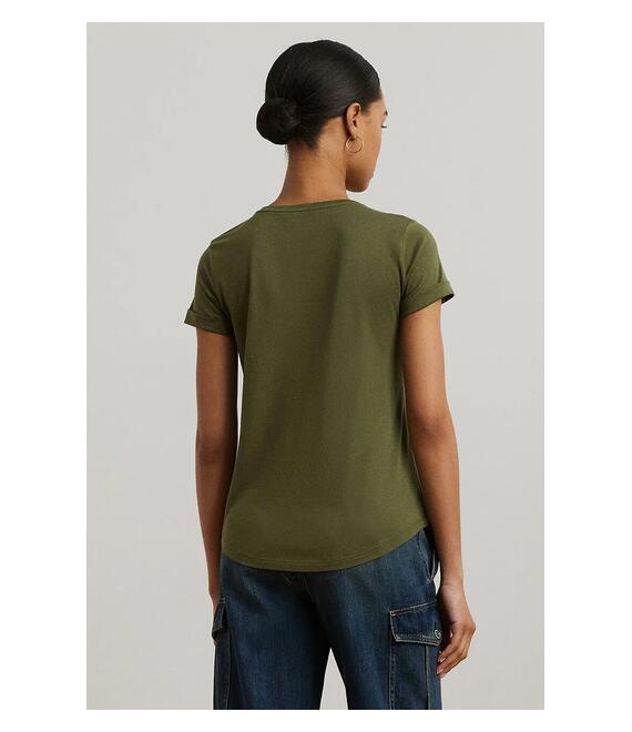Μπλουζάκι Lauren Ralph Lauren χρώμα: πράσινο, 200963905