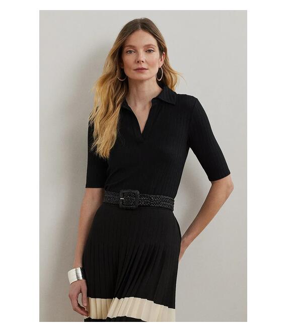 Μπλουζάκι Lauren Ralph Lauren χρώμα: μαύρο, 200963914