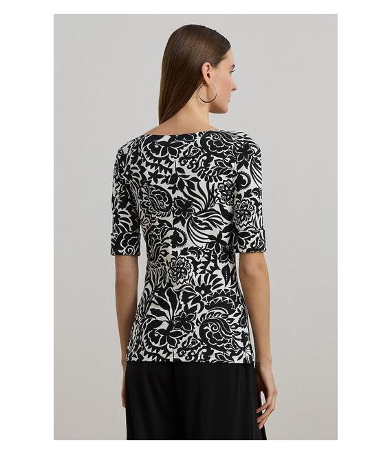 Βαμβακερή μπλούζα Lauren Ralph Lauren γυναικεία, χρώμα: μαύρο, 200963940