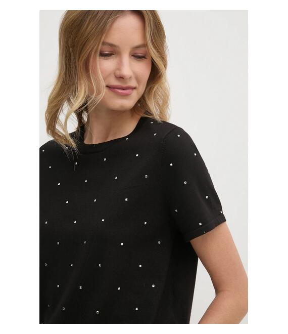 Μπλουζάκι Dkny χρώμα: μαύρο, DJ4R0437