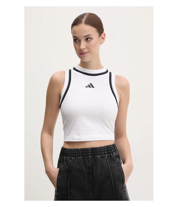 Top adidas W CB Color Pop χρώμα: άσπρο, JG4183