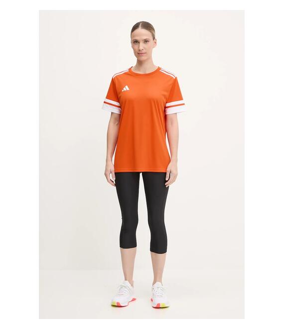 Μπλουζάκι προπόνησης adidas Performance Squad 25 χρώμα: πορτοκαλί, JC8662