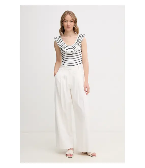Top Pepe Jeans VALERY χρώμα: άσπρο, PL506017