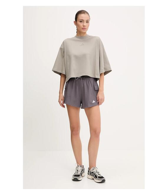 Βαμβακερό μπλουζάκι adidas City Escape χρώμα: μπεζ, JC5110