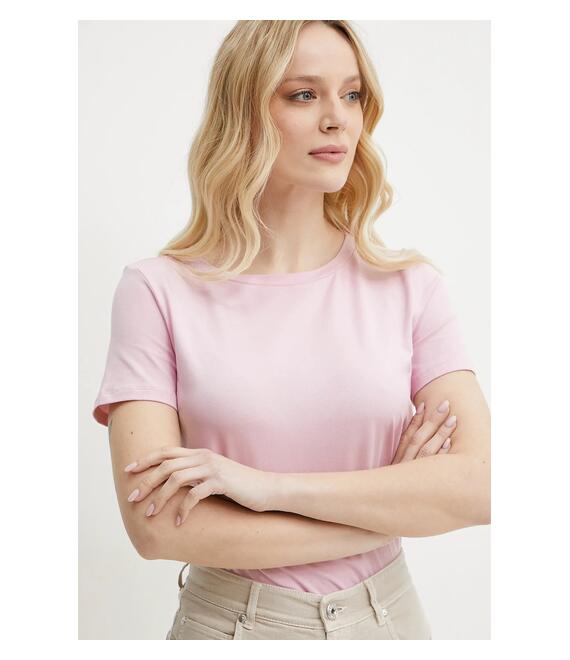 Μπλουζάκι Weekend Max Mara χρώμα: ροζ, 2515971011600