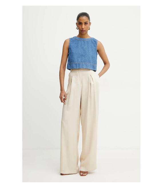 Μπλουζάκι τζιν Weekend Max Mara χρώμα: μπλε, 2515161016600